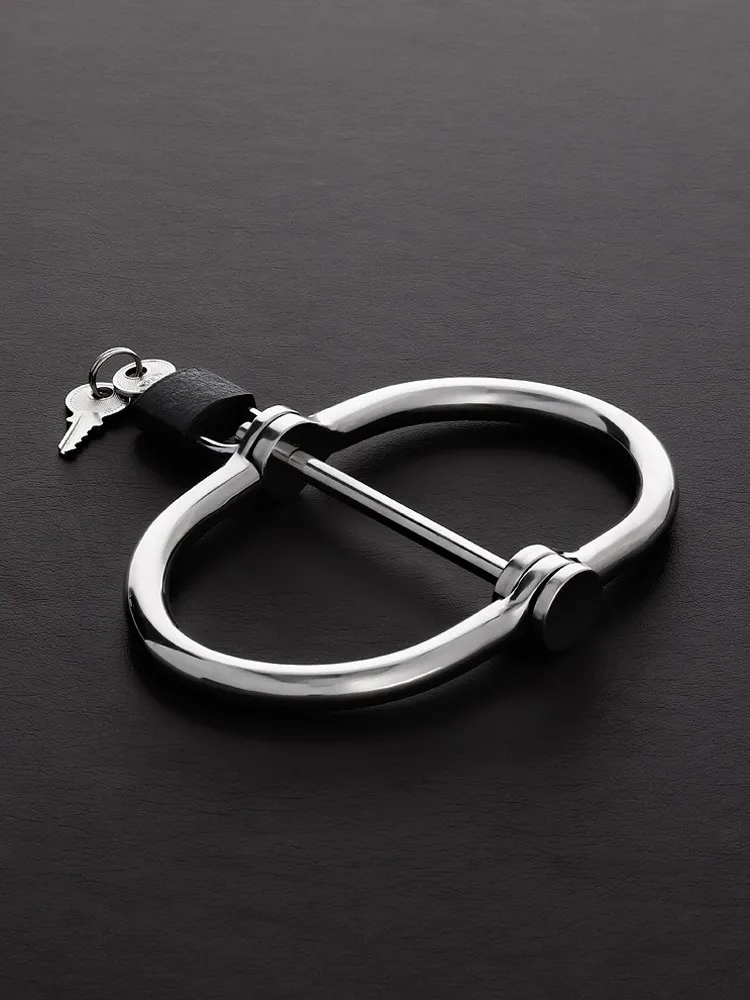 Triune D-Handcuffs: Edelstahl-Handschellen Triune D-Handcuffs: Edelstahl-Handschellen