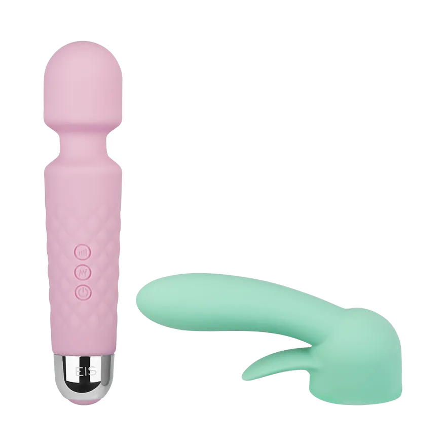 Aufladbarer Silikon-Massager, 19,5 cm Aufladbarer Silikon-Massager, 19,5 cm