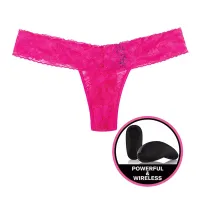 Secrets Vibrating Panties - Lace Thong Pink Queen Secrets Vibrating Panties - Lace Thong Pink Queen