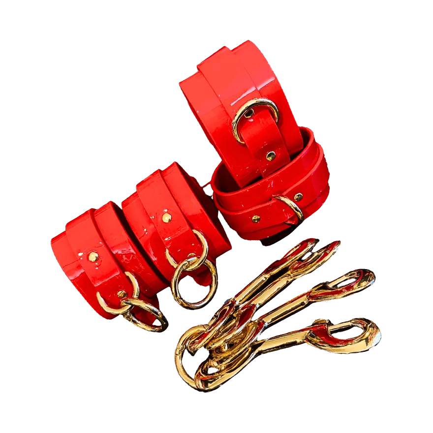 High Gloss Bondage Hogtie & Cuffs High Gloss Bondage Hogtie & Cuffs