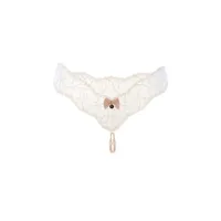 Bracli - Sydney Doppelter Perlenstring Elfenbein - Luxus-Dessous Größe L Bracli - Sydney Doppelter Perlenstring Elfenbein - Luxus-Dessous Größe L