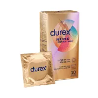 Durex - Kondome Nude Extra Gleitmittel - 10 Stück Durex - Kondome Nude Extra Gleitmittel - 10 Stück