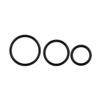 Penisringe aus Silikon, 3 Stk., 3,5 - 5 cm Penisringe aus Silikon, 3 Stk., 3,5 - 5 cm