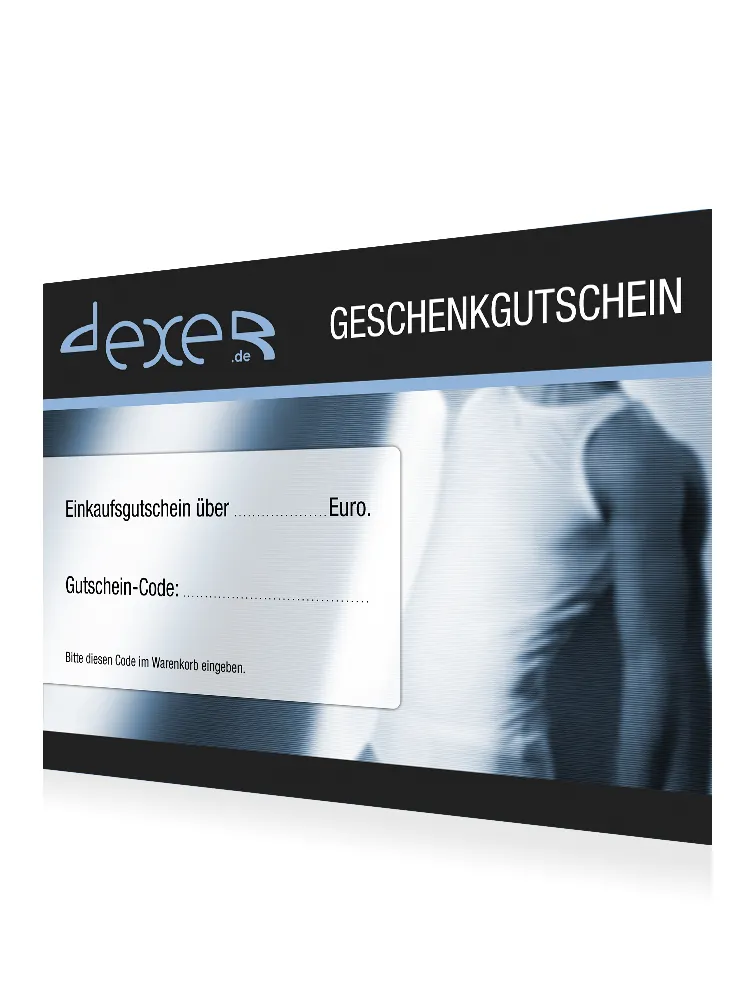Dexer Geschenk-Gutschein über 125 Euro Dexer Geschenk-Gutschein über 125 Euro