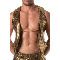 wendbare Kettenweste gold wendbare Kettenweste gold