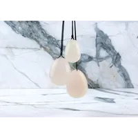 Yoni-Ei - Rosenquarz (Set) Yoni-Ei - Rosenquarz (Set)