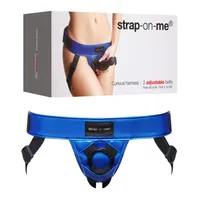 Strap-on-me Leatherette Harness Curious metallic blue Strap-on-me Leatherette Harness Curious metallic blue