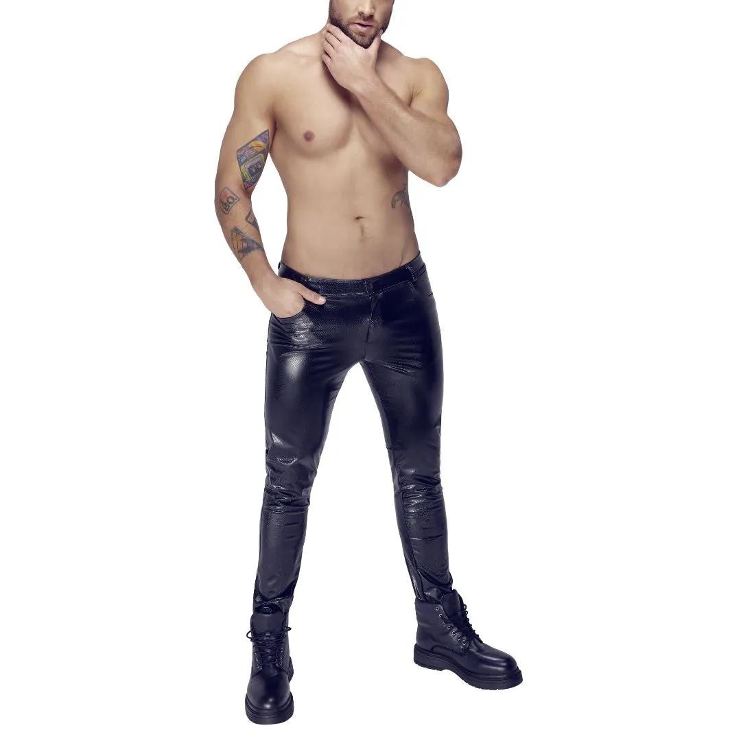 Hose in Schlangenhaut-Optik, elastisch – Bild 3