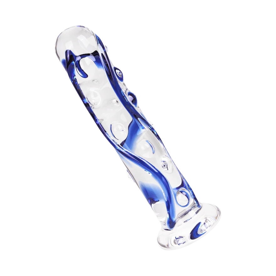 Glasdildo mit Noppen, 16 cm Glasdildo mit Noppen, 16 cm