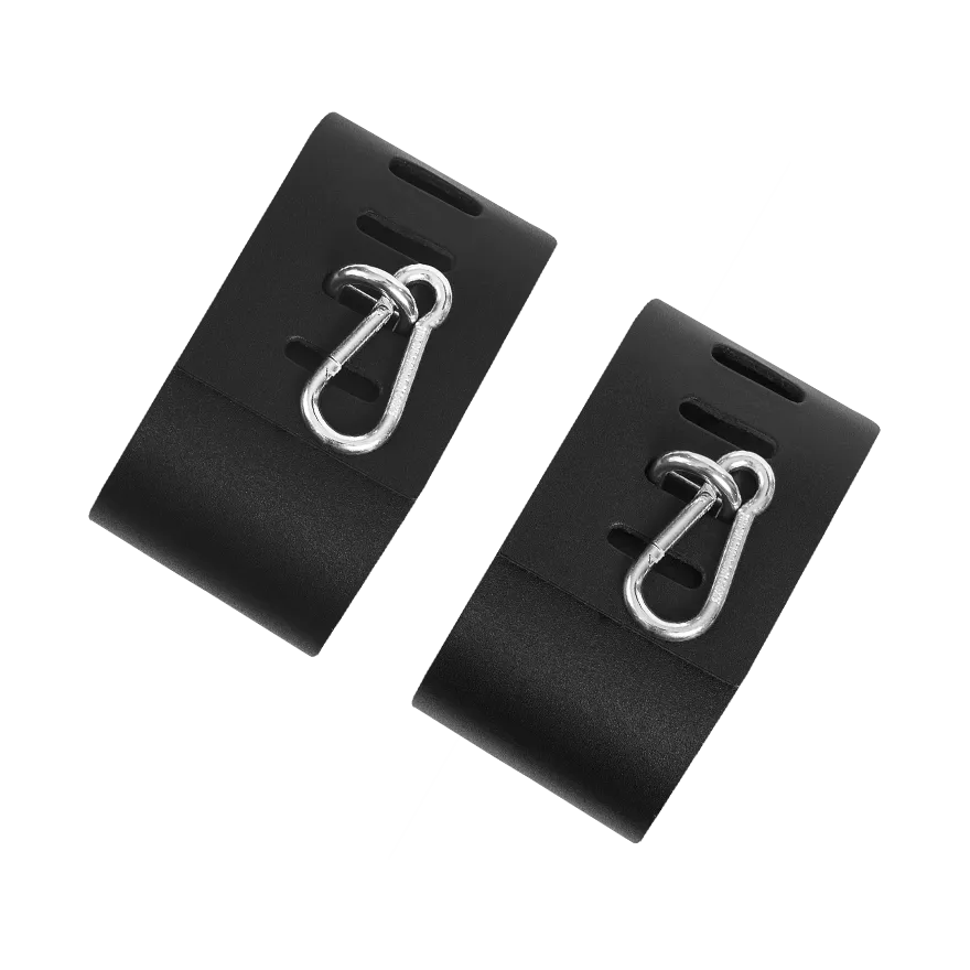 Puristische Fußfesseln mit Karabinern Puristische Fußfesseln mit Karabinern