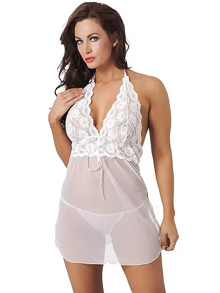 Minikleid: Malaga, weiß (One Size) Minikleid: Malaga, weiß (One Size)