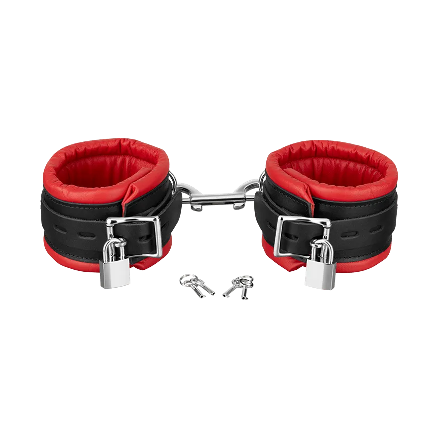 Abschließbare, gepolsterte Fußfesseln Abschließbare, gepolsterte Fußfesseln