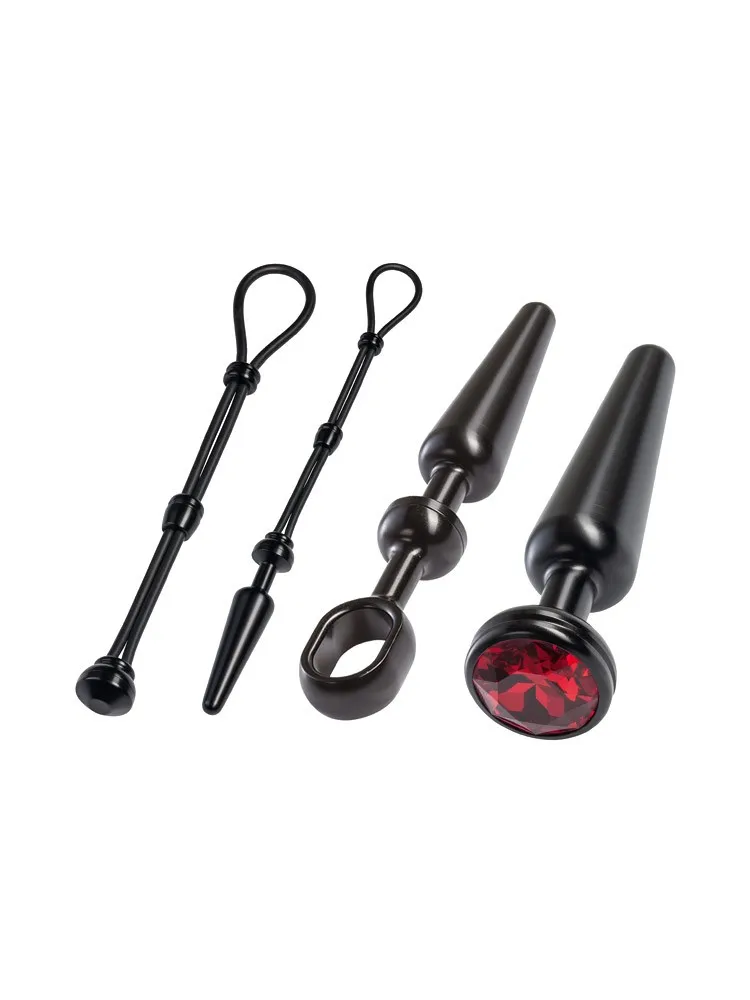 Malesation Alu Cock-Grip Set mittel, schwarz/rot Malesation Alu Cock-Grip Set mittel, schwarz/rot