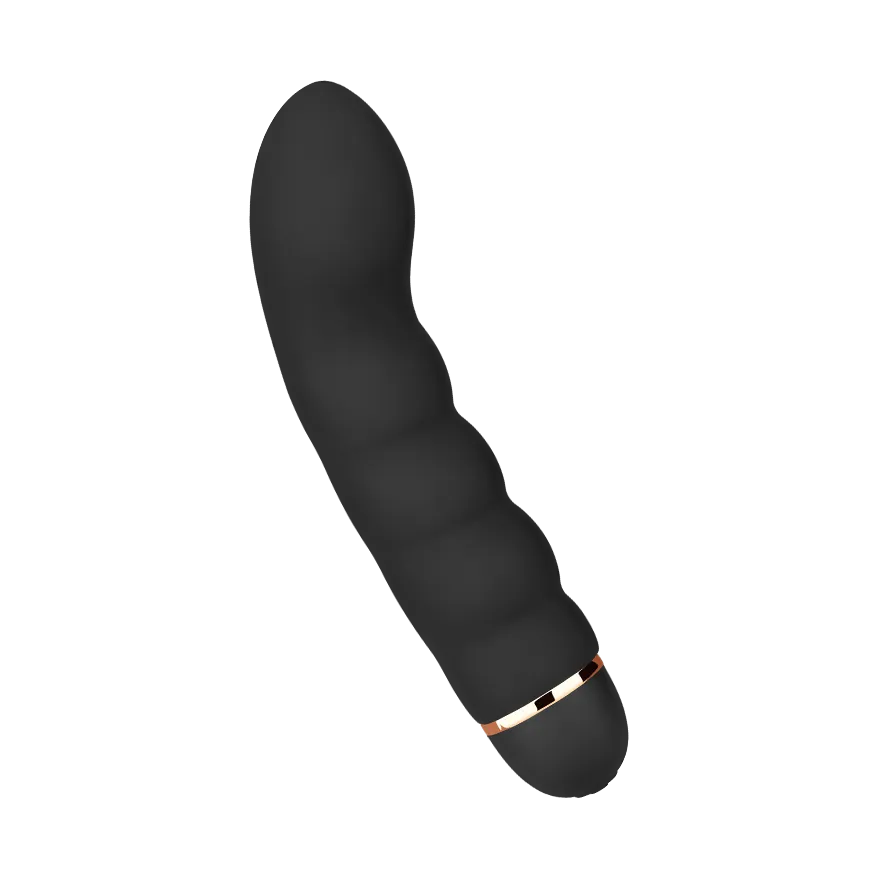 Gewellter G-Punkt-Vibrator aus Silikon, 18 cm Gewellter G-Punkt-Vibrator aus Silikon, 18 cm