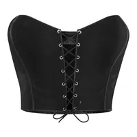 Leder-Top mit Schnürung Leder-Top mit Schnürung