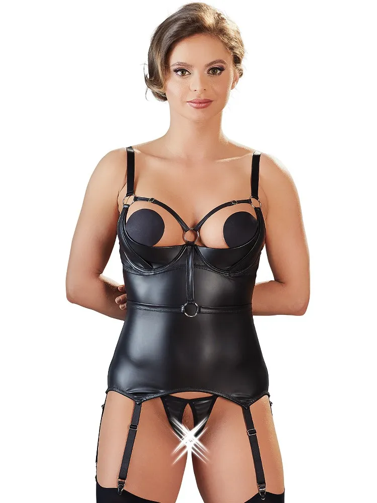 Hebe-Strapshemdset, schwarz (S) Hebe-Strapshemdset, schwarz (S)