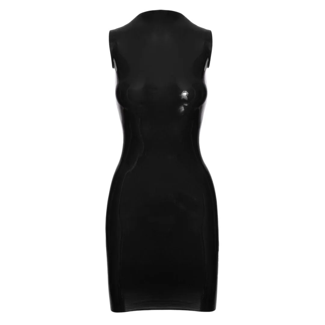 Kleid aus Naturlatex mit kleinem Stehkragen – Bild 5