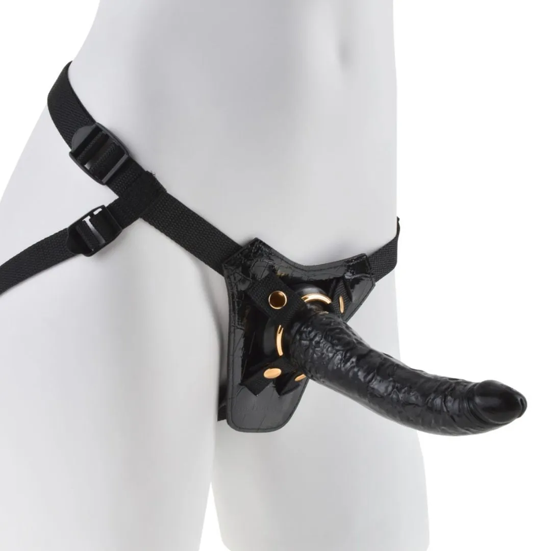 Strap-On mit Gold Details und Dildo – Bild 4