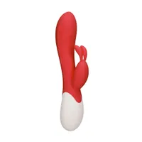 Heat Flame: G-Punkt-/Bunny-Vibrator mit Wärmefunktion, rot Heat Flame: G-Punkt-/Bunny-Vibrator mit Wärmefunktion, rot