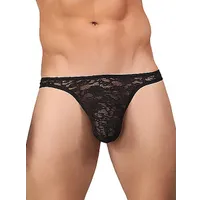 Male Power Stretch Lace: String, schwarz (S/M) Male Power Stretch Lace: String, schwarz (S/M)