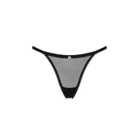 String ouvert "Celia noir" mit Stickerei-Element String ouvert "Celia noir" mit Stickerei-Element