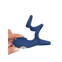 Sweet Smile Rechargeable Couple: Vibro-Penishülle, blau Sweet Smile Rechargeable Couple: Vibro-Penishülle, blau