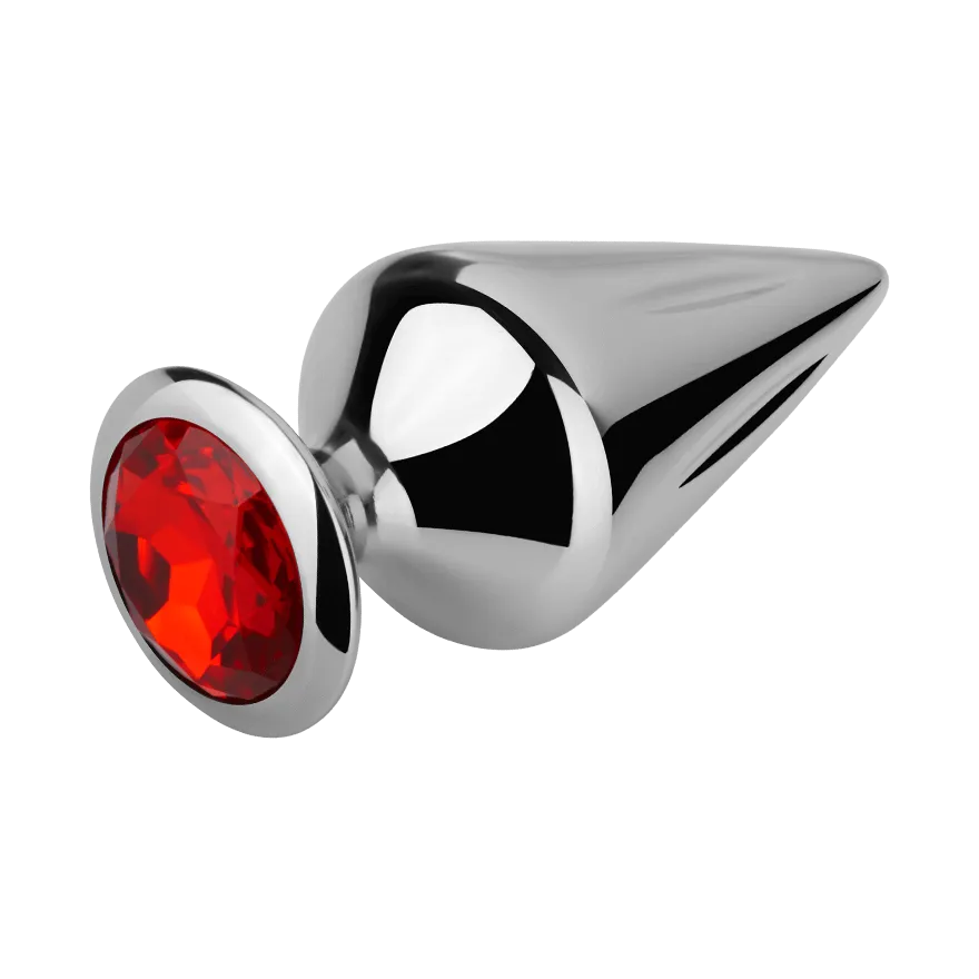 Geriffelter Aluminium-Analplug, 7,5 cm Geriffelter Aluminium-Analplug, 7,5 cm