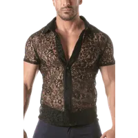 Kurzarm-Spitzenhemd Herren Kurzarm-Spitzenhemd Herren