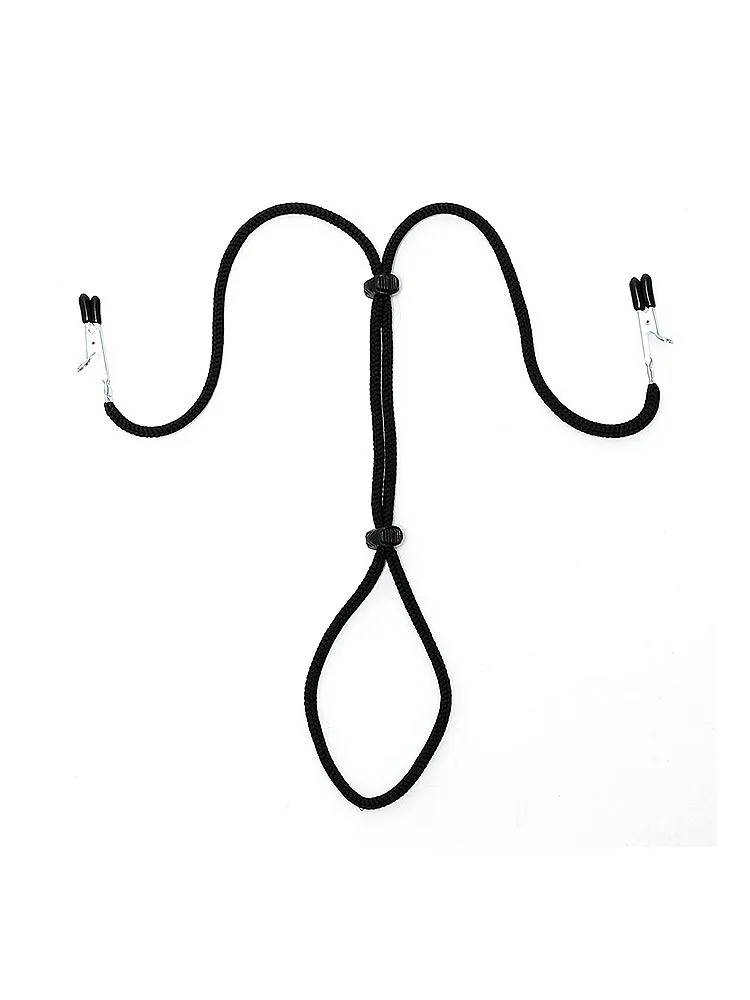 Nippelklemmen mit Penisriemen Nippelklemmen mit Penisriemen