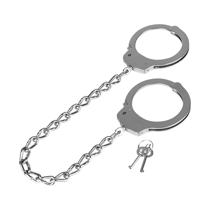 Massive Fußfesseln aus Edelstahl Massive Fußfesseln aus Edelstahl