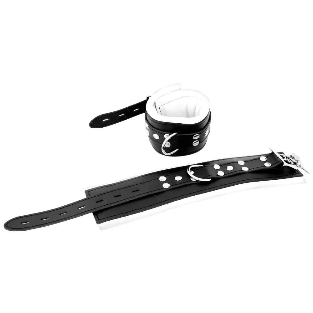 Breite Leder-Fußfessel abschließbar Breite Leder-Fußfessel abschließbar