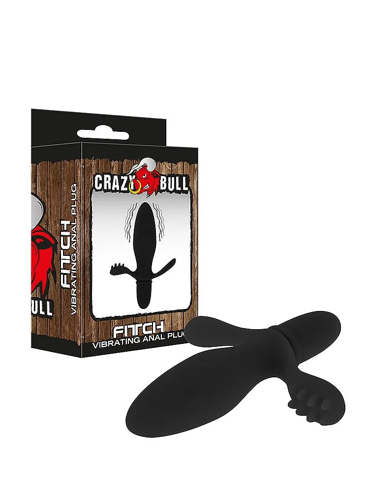 Crazy Bull Fitch: Vibro-Plug, schwarz Crazy Bull Fitch: Vibro-Plug, schwarz