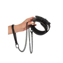 Bad Kitty Halsfessel mit Führkette, schwarz Bad Kitty Halsfessel mit Führkette, schwarz