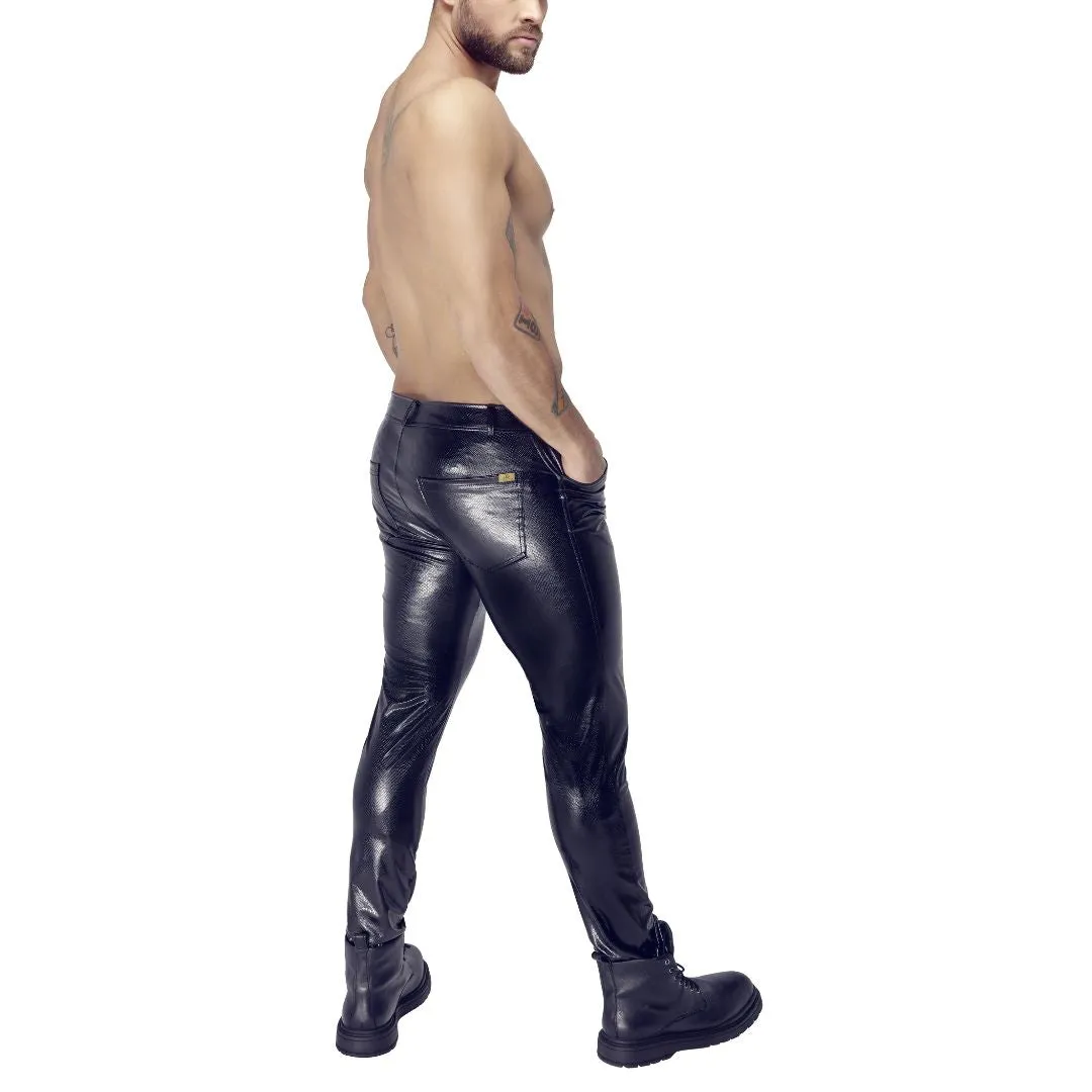 Hose in Schlangenhaut-Optik, elastisch – Bild 4