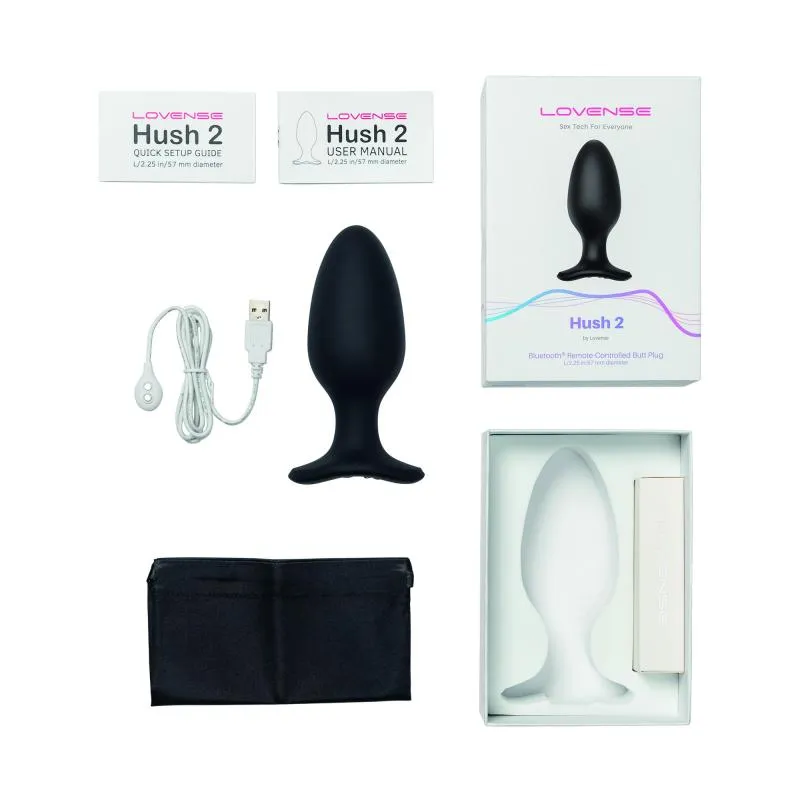 Lovense - Hush 2 Vibrationsbuttplug Mit App - Schwarz – Bild 3