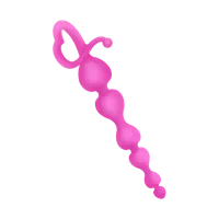 Herz-Analkette aus Silikon, 18 cm Herz-Analkette aus Silikon, 18 cm