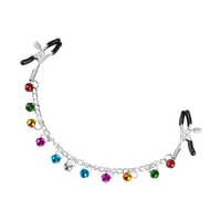 Nippelklemmen mit bunten Glöckchen Nippelklemmen mit bunten Glöckchen