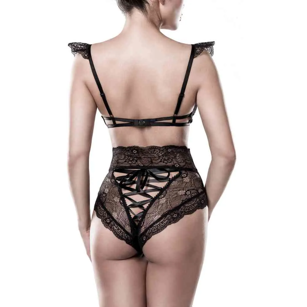 BH-Set mit Flügelärmchen und High-Waist Slip – Bild 3