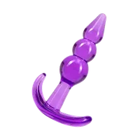 Triple Bead Anal Plug, 9,5 cm Triple Bead Anal Plug, 9,5 cm