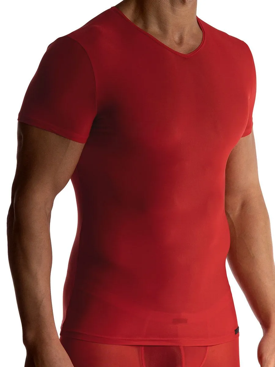 MANSTORE M101: V-Neck-Shirt, chili (XL) MANSTORE M101: V-Neck-Shirt, chili (XL)