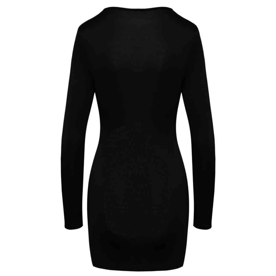 Langarm-Kleid mit gerafften Cut-outs – Bild 4