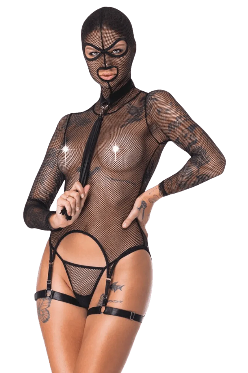 Kinky Strapshemd mit Kopfmaske Kinky Strapshemd mit Kopfmaske