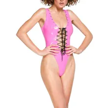 Body aus Lack mit Schnürung Body aus Lack mit Schnürung