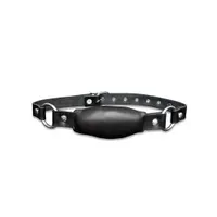 Xx-DreamsToys: Leder-Knebel, schwarz Xx-DreamsToys: Leder-Knebel, schwarz
