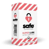 SAFE – Kondome mit Extra-Gleitmittel – Superlube – 10 Stück SAFE – Kondome mit Extra-Gleitmittel – Superlube – 10 Stück