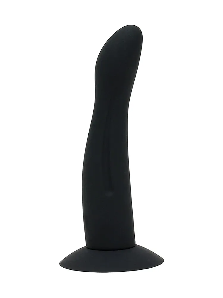 Silikon-Dildo (glatt) mit Saugfuß für Strap-On (16cm), schwarz Silikon-Dildo (glatt) mit Saugfuß für Strap-On (16cm), schwarz