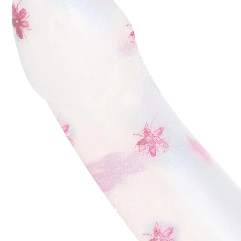 Dildo Collection Flower Power Dildo – Rosa Glitzerdesign 15 cm – Bild 2