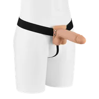 Hollow Strap-On With Balls Flesh, 20 cm Hollow Strap-On With Balls Flesh, 20 cm