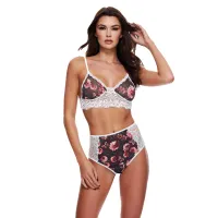 Baci Lingerie – GREY FLORAL & LACE BH-Set – Weiß Baci Lingerie – GREY FLORAL & LACE BH-Set – Weiß