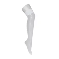 Passion ST001: Strapsstrümpfe, weiß (L/XL) Passion ST001: Strapsstrümpfe, weiß (L/XL)